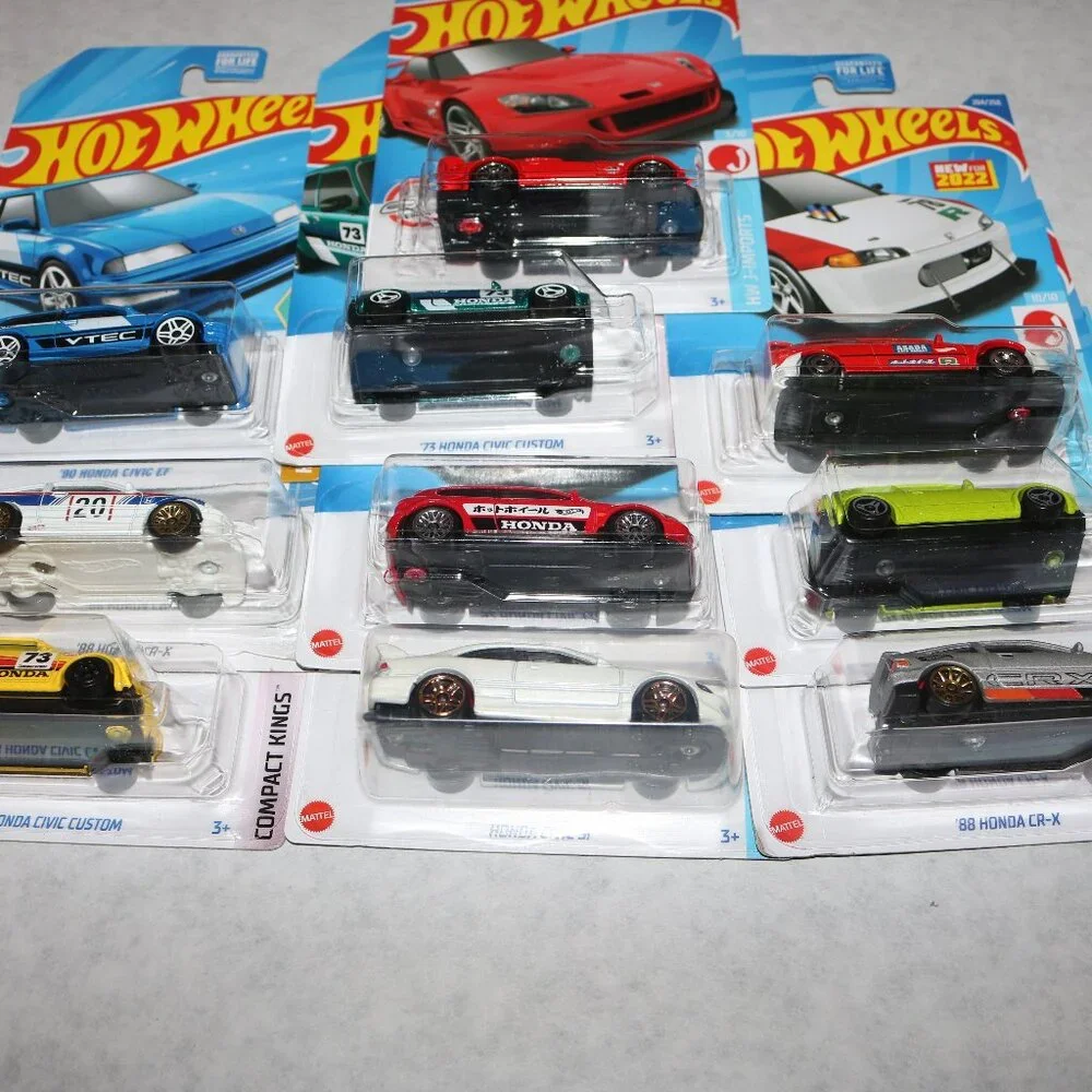 Hot Wheels lot of 10 Honda all NIP 1:64 scale